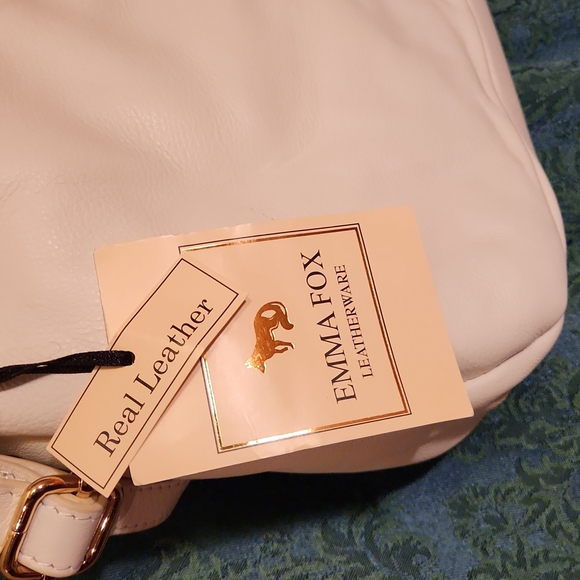 Emma Fox White Leather Satchel - Picture 5 of 10